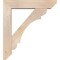 Ekena Millwork Olympic Slat Smooth Bracket w/ Offset Brace, Douglas Fir, 7 1/2"W x 36"D x 40"H BKT0806X36X40OLY06SDF - alternate 2